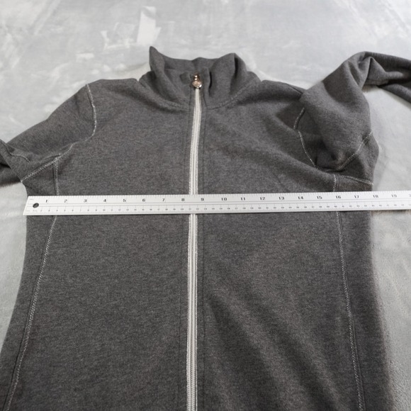 Twisted Heart Womens Y2K Zip Up Sweatshirt Jacket Sz M Bling Crown Baddie Gray - Picture 9 of 13